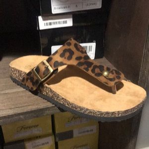 Leopard sandal